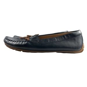 Collection By Clark’s Soft‎ Cushion Women Navy Blue Slip On Boat Shoes Sz 10M